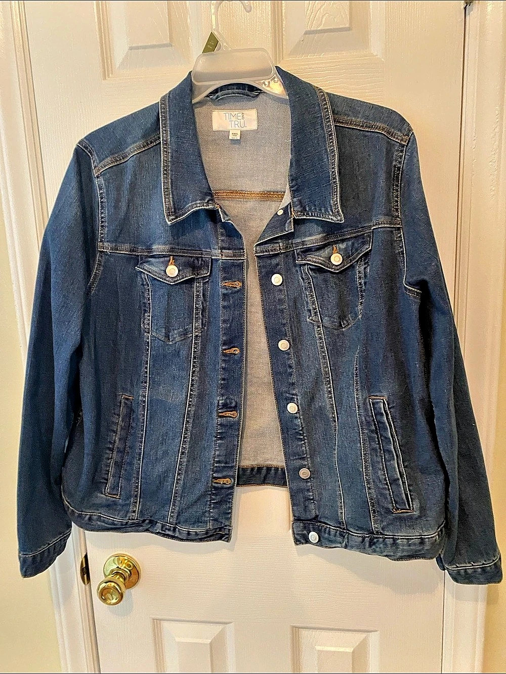 Time and Tru Women's Denim Jacket Jean Jacket Size XXXL (22)